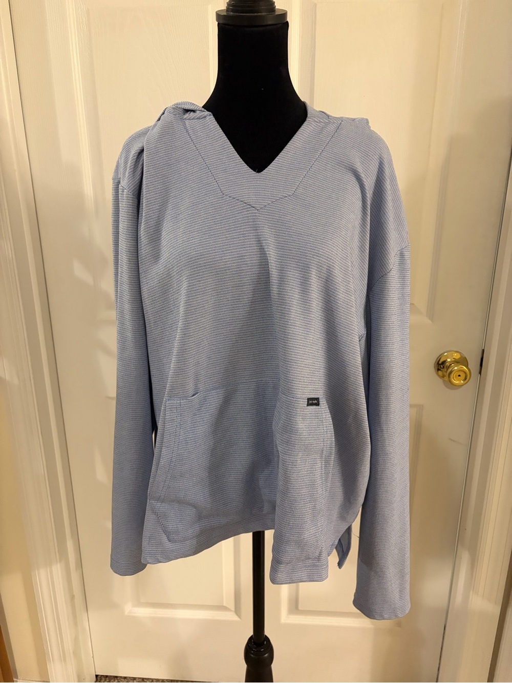 Southern Marsh Women's Sandbar Performance Comfort Hoodie blue stripe women’s L